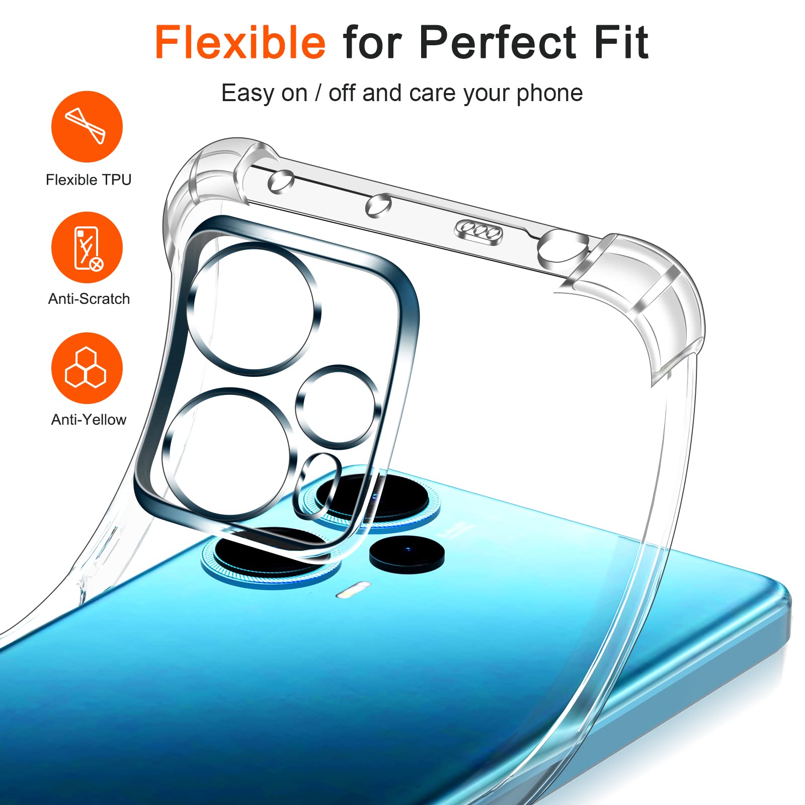 Poco F5 5G Transparent Case - Clear Protection -5 Poco F5 5G Transparent Case - Clear Protection -5