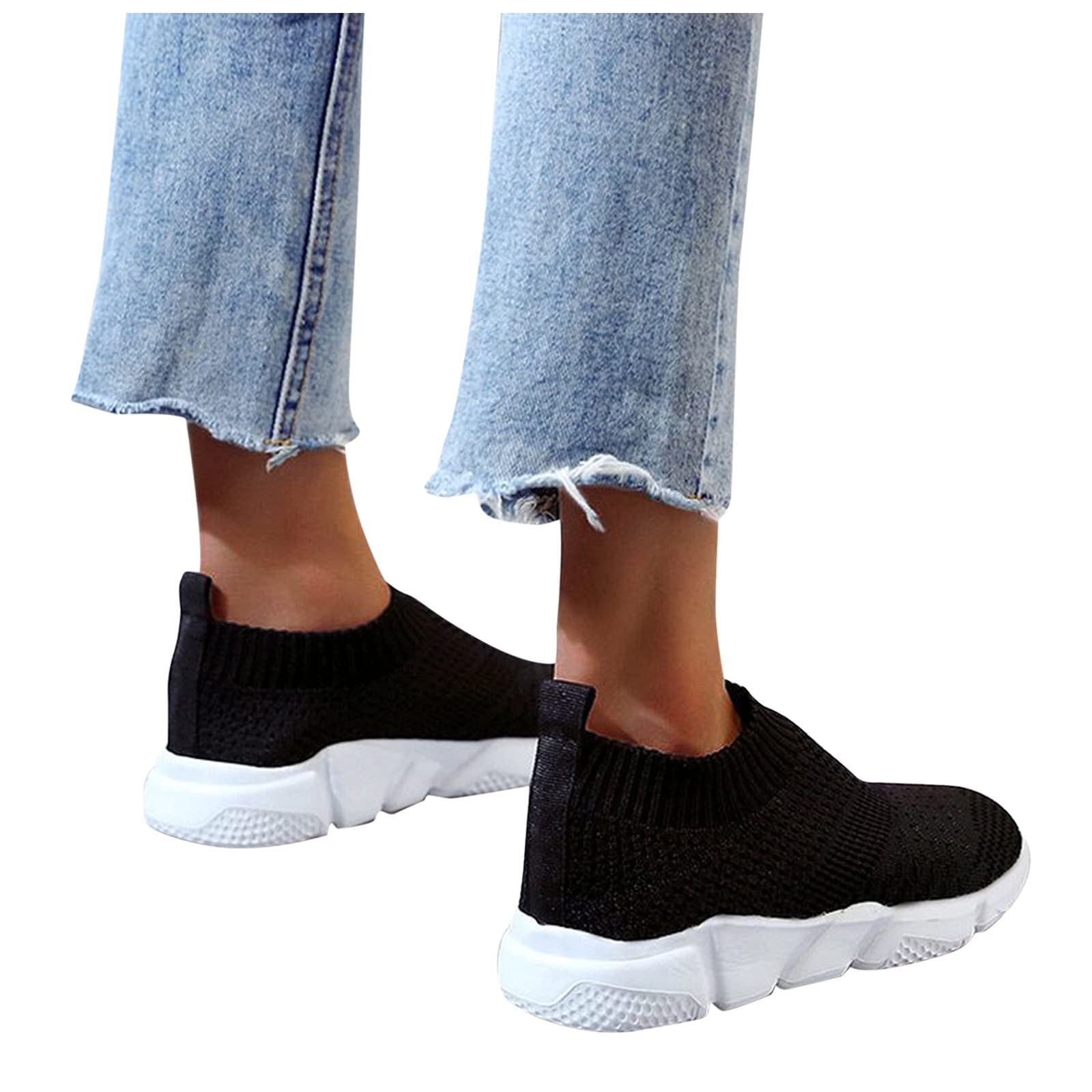 ZBYY Womens Tennis Walking Shoes Slip On Lightweight Breathable Comfort Running Workout Sneakers Mesh Casual Sneakers