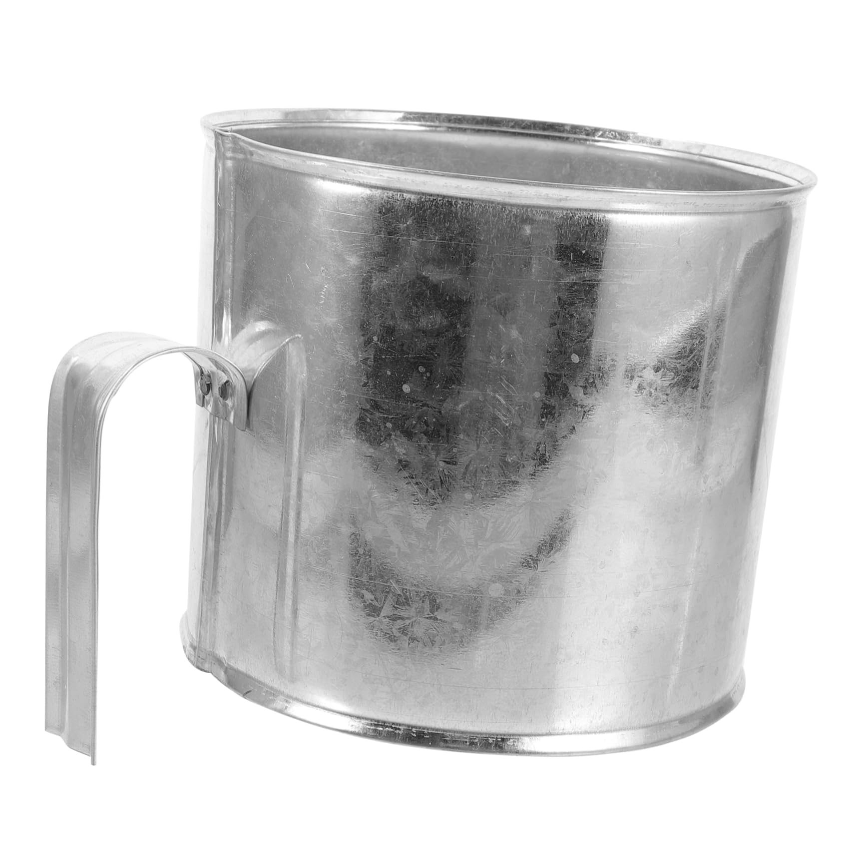 Cabilock Cotton Candy Packaging Supply Metal Bucket Thickened Ring Cotton Candy Bulk Easy Storage Transport