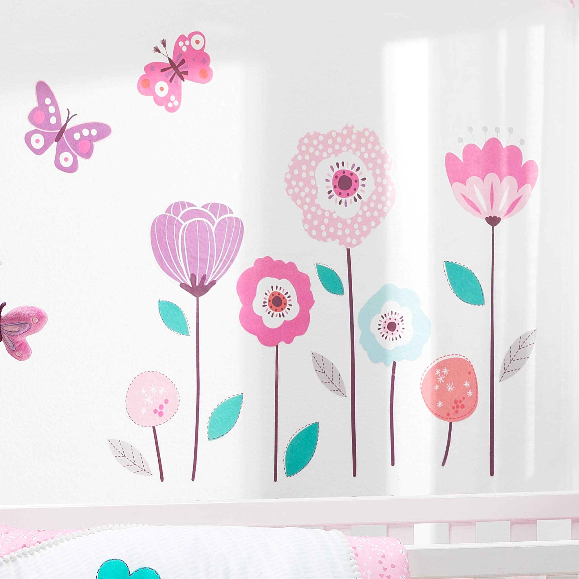 Bedtime Originals Stickers muraux, jardin magique, multicolore
