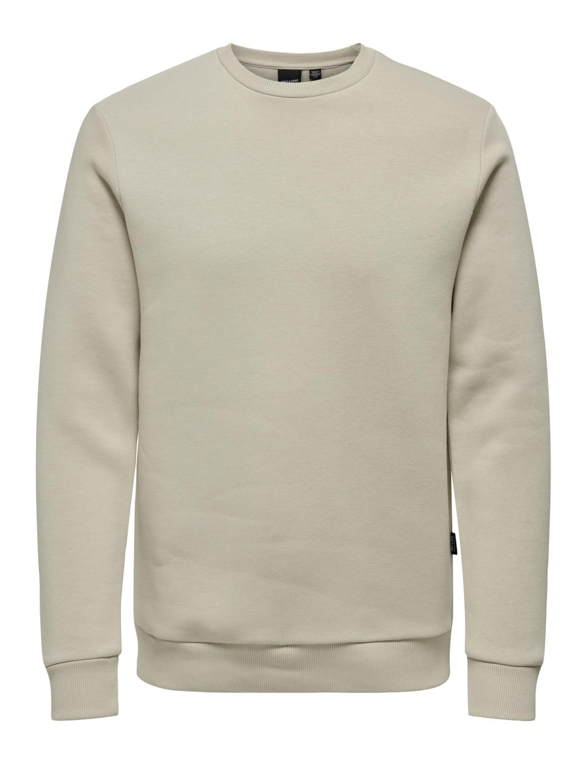 Only & Sons Ceres Life Sweatshirt With Crew Neck Men's Grey-Beige Extra Large