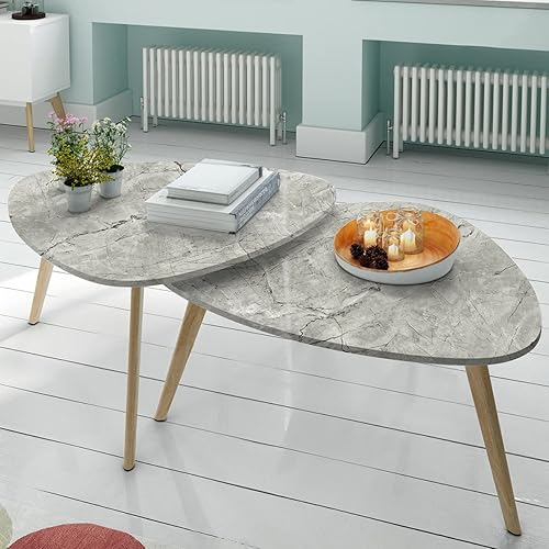 Miniatura 10 de Erfoni Papel tapiz de mármol azul brillante para despegar y pegar, 15.8 x 197 pulgadas, papel tapiz autoadhesivo de granito extraíble para encimeras