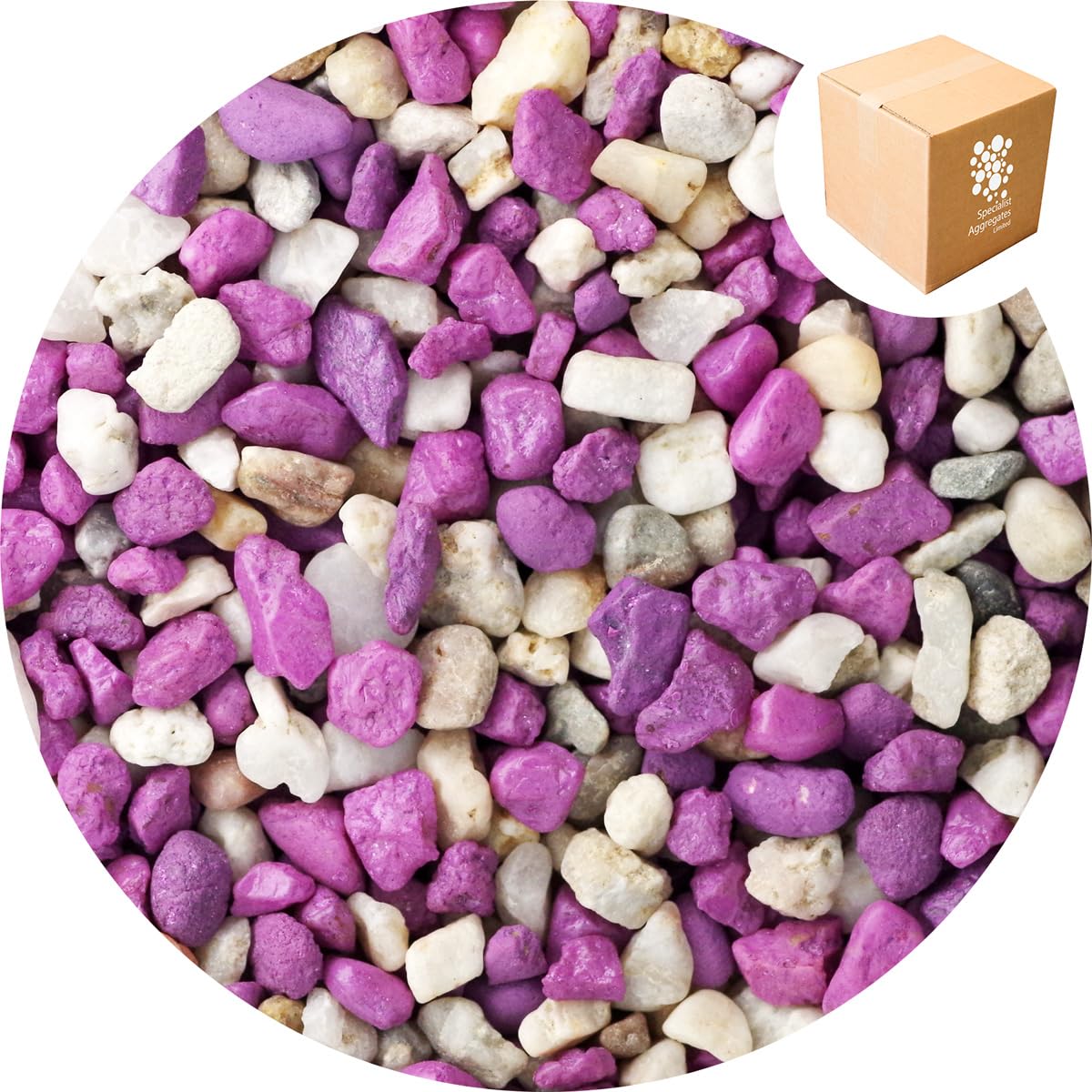 Specialist Aggregates ® - 4Kg Fish Tank Gravel - Natural/Pink Decorative Gravel/Stones | Aquarium | Terrarium | Home | Garden | Vase | Art | Craft | 11 COLOURS | UK Manufacturer