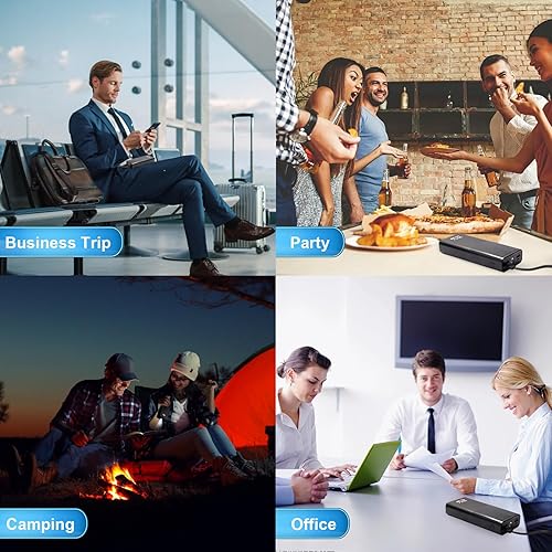 Miniatura 5 de 20000mAh Power Bank Cargador portátil 22.5W PD carga rápida USB C 3 salidas batería externa con linterna cargador de emergencia de viaje para iPhone