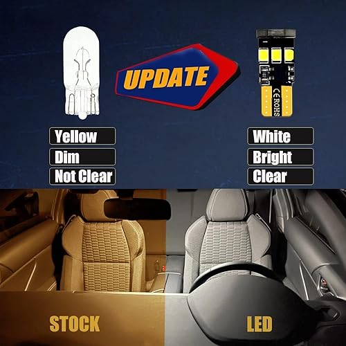 Miniatura 4 de XFLHEHD Kit de 8 luces LED Veloster para Hyundai Veloster 2011, 2012, 2013, 2014, 2015, 2016, 2017, súper brillante, 6000K, paquete de bombillas LED