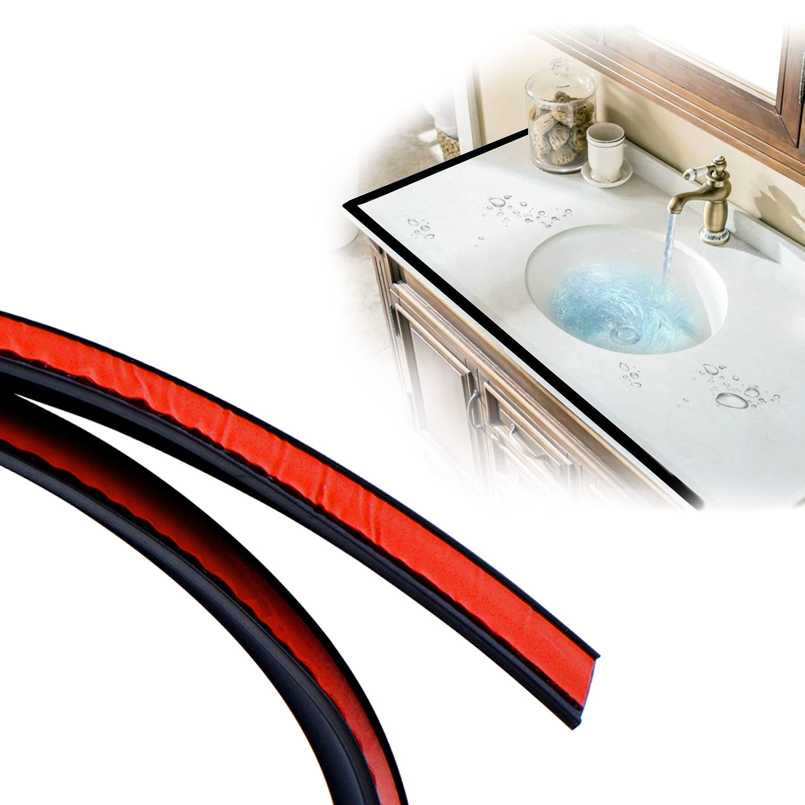 Buy 39in Black Shower Threshold Water , Shower Splash Guards to Keep