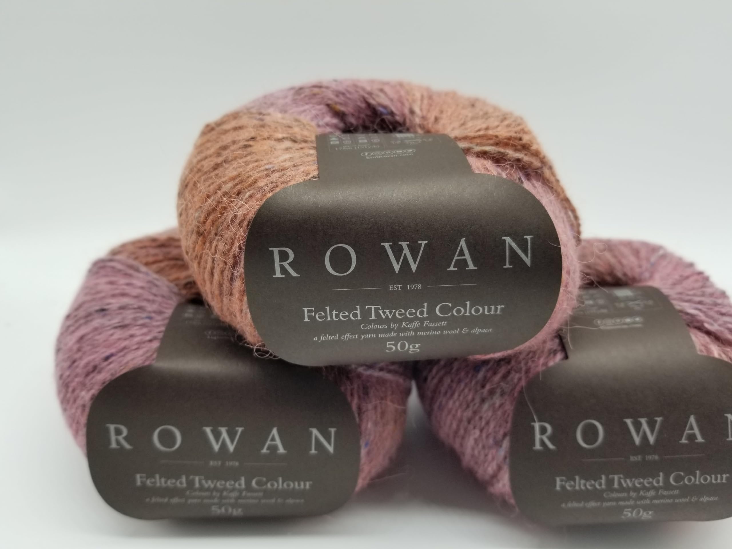 Rowan Felted Tweed Colour Blush 50% Wool 25% Alpaca 25% Viscose Yarn - 50g