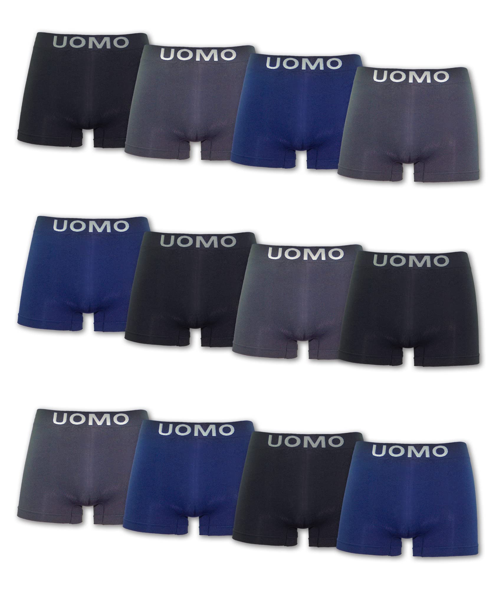 Channo Boxer da Uomo in Nylon Senza Cuciture, Morbidi, Elastici e Comodi - Collezione Uomo