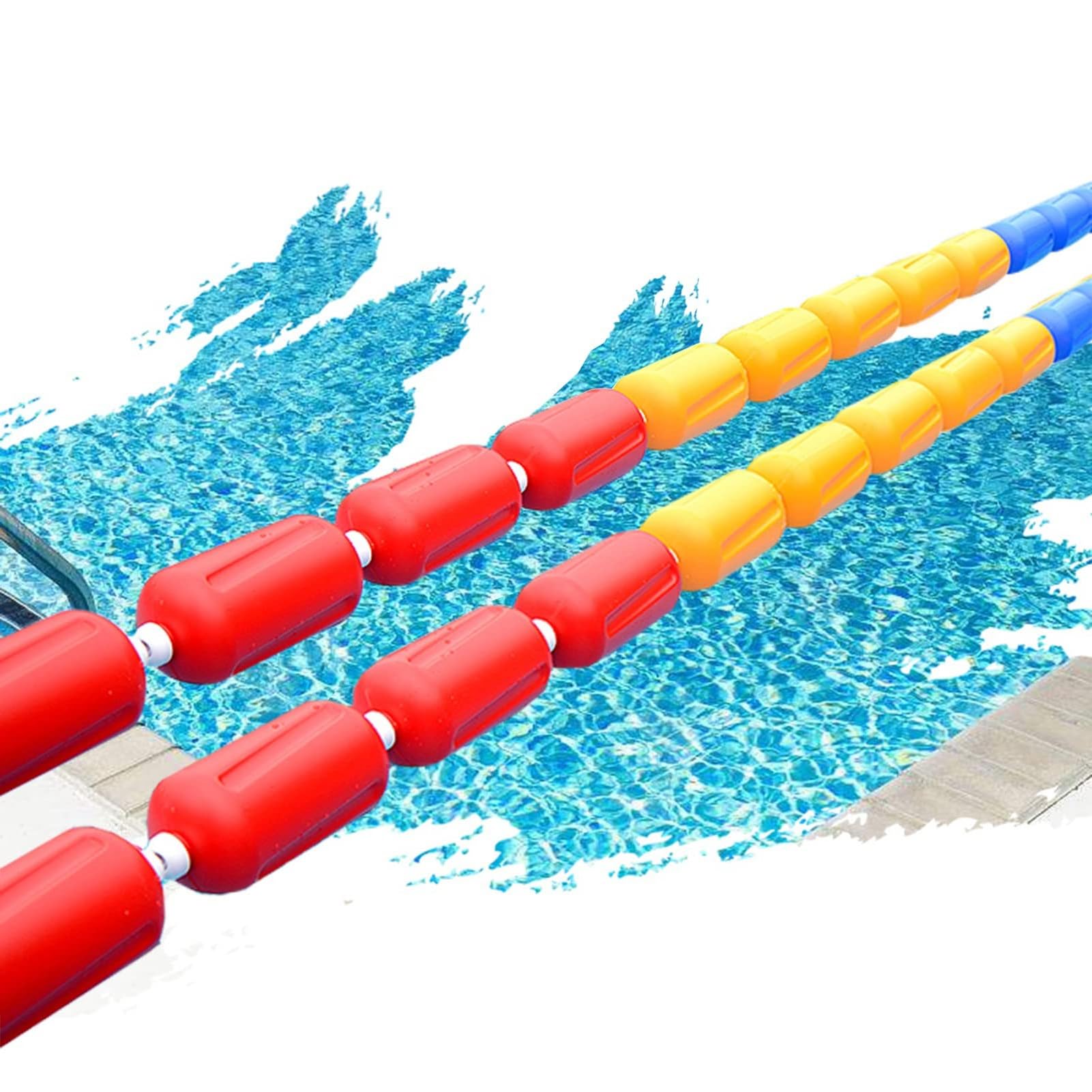 Kit de séparation de piscine avec corde flottante et ligne de couloir de natation pour bassin