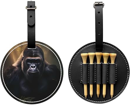 Gorillas Black Golf tee Storage Bag - Durable and wear-Resistant Golf Accessories