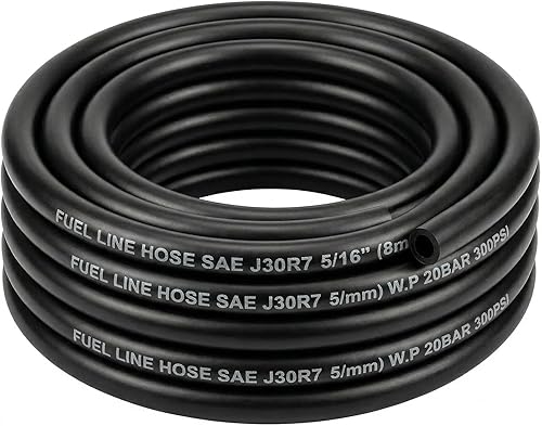 Miniatura 17 de Bomba de combustible eléctrica universal 12V 2.5-4.5 PSI en línea externa 5/16 pulgadas compatible con carburador marino diesel a gas marino E8016S