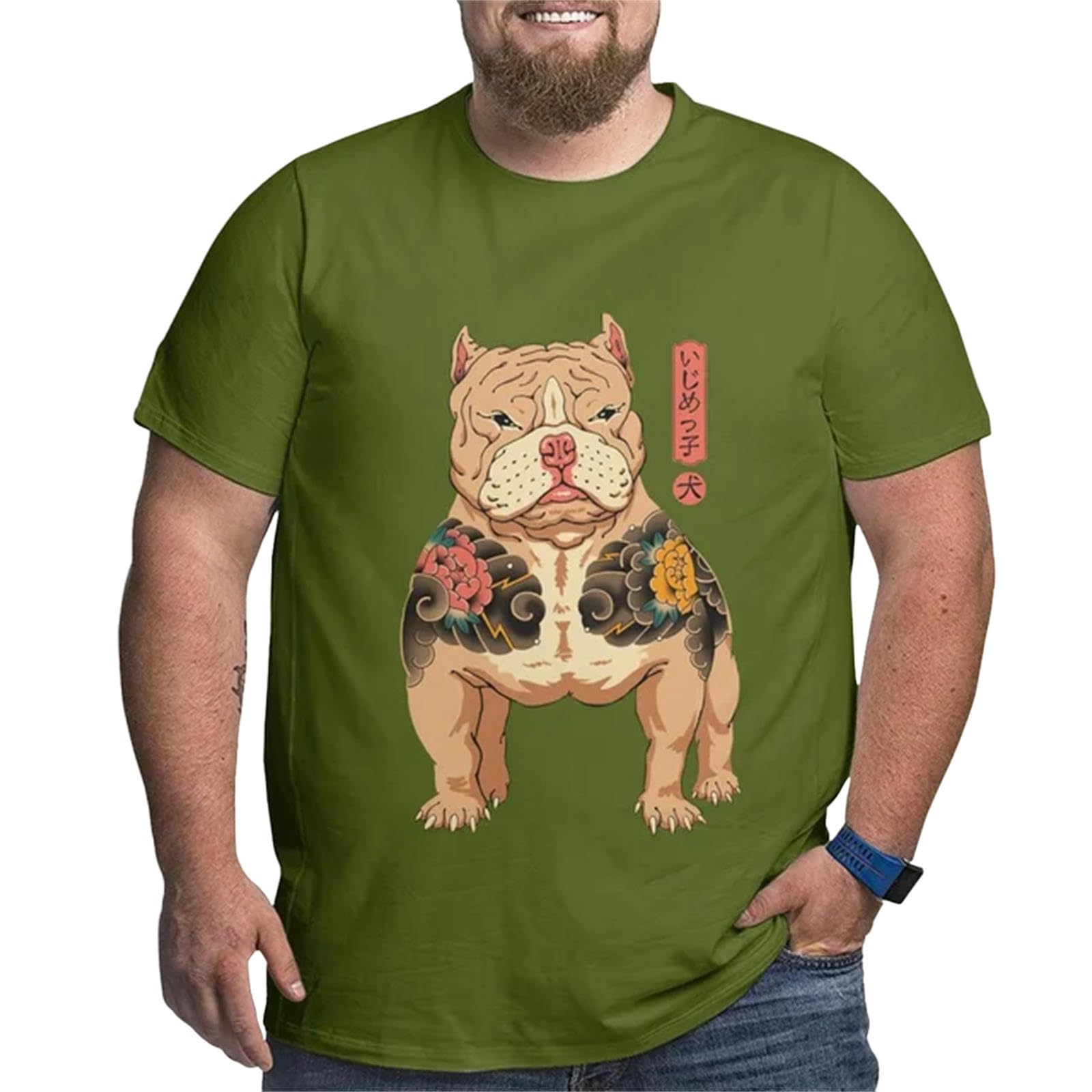 Camisetas Manga Corta Hombre Camisa De Anime De Camiseta De Hombres Ropa De Gran Tamaño De O-Cuello Divertidos Camisetas para Hombres Tops Tees 6XL