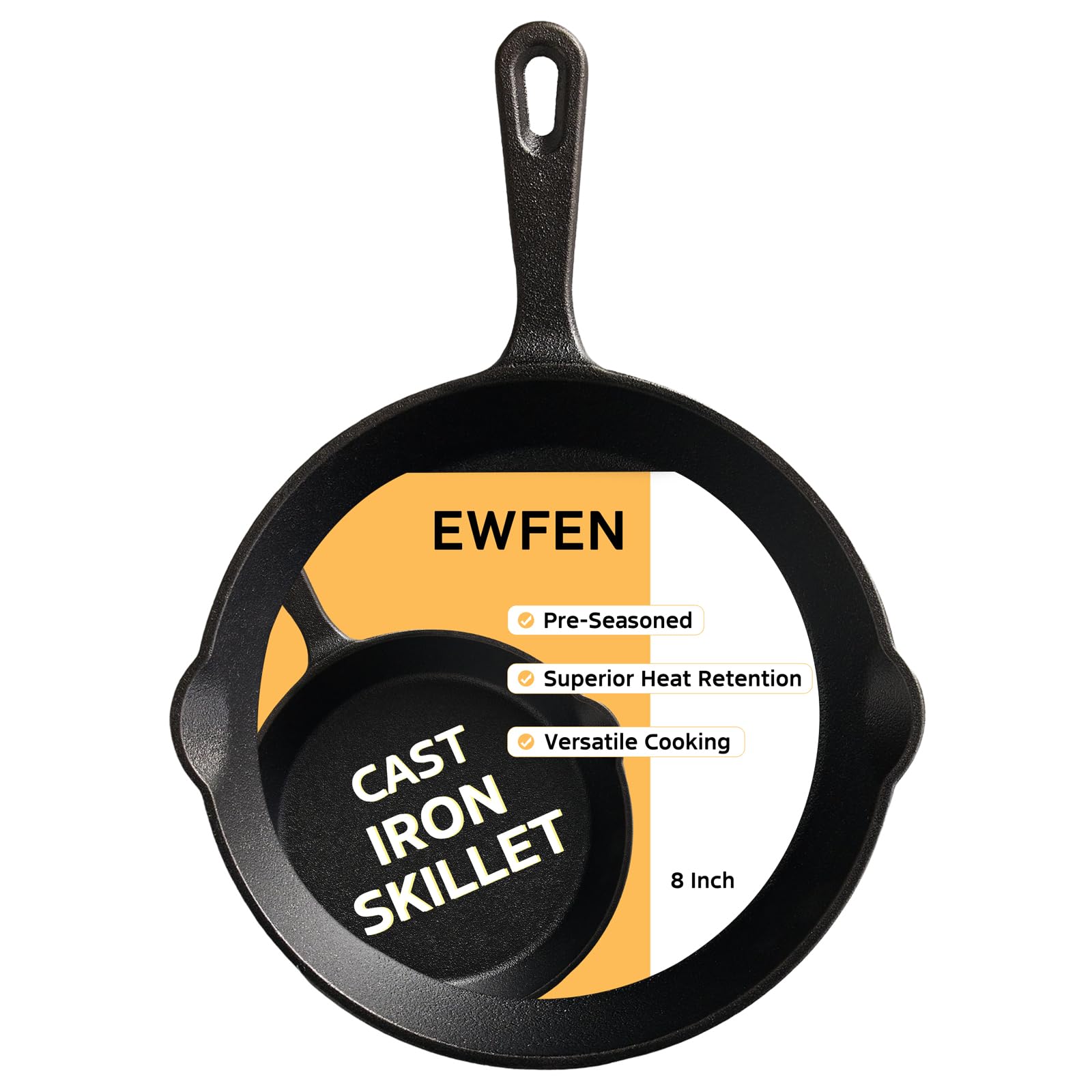 Cast Iron Skillet 8 Inch