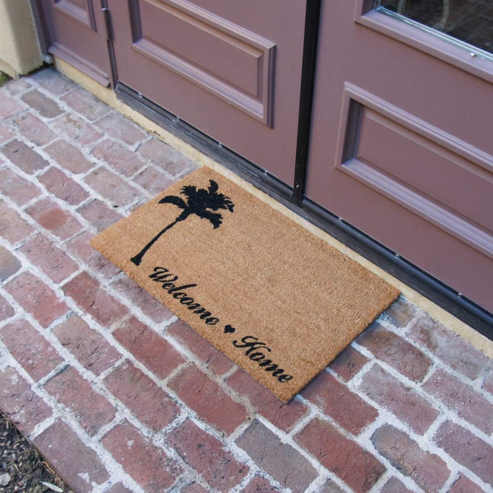 Rubber-Cal "Return to Relaxation – Beach Themed Welcome Home Mat 15mm X 18" X 30"