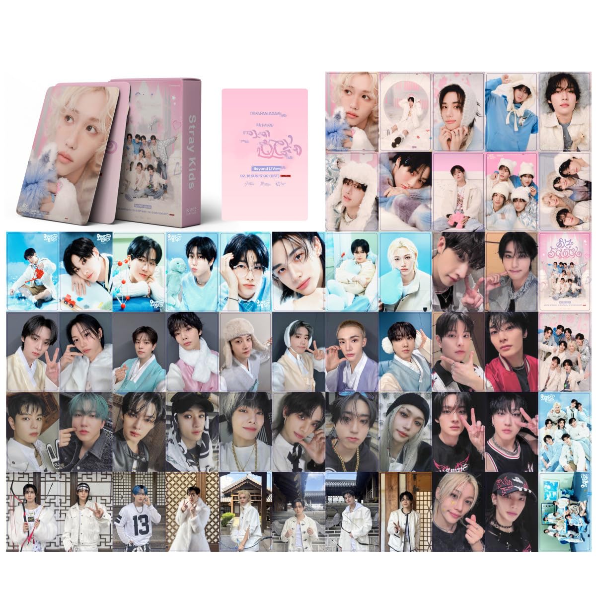 SCISSH SKZ 5 CLOCK Stray-kids Photocards 55pcs cartoline 'STAY