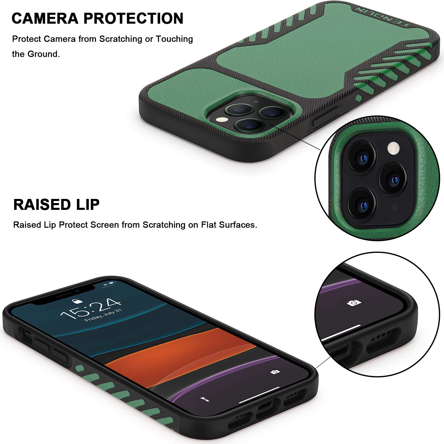 Amazon.co.jp: TENDLIN iPhone 12 Pro Max ケース レザーとTPU 耐衝撃 