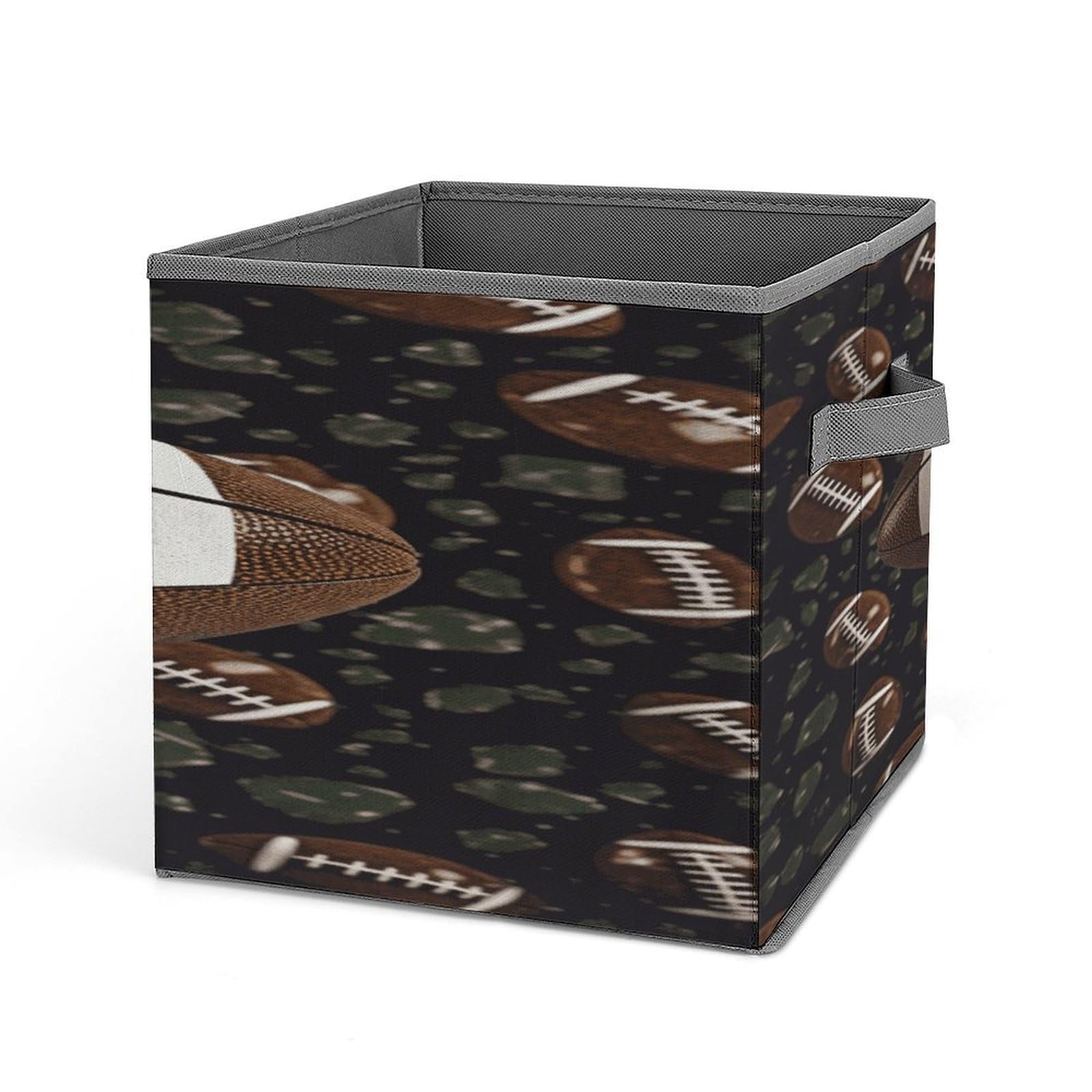 Fekiloot Style Football Green Storage Bins Storage Baskets