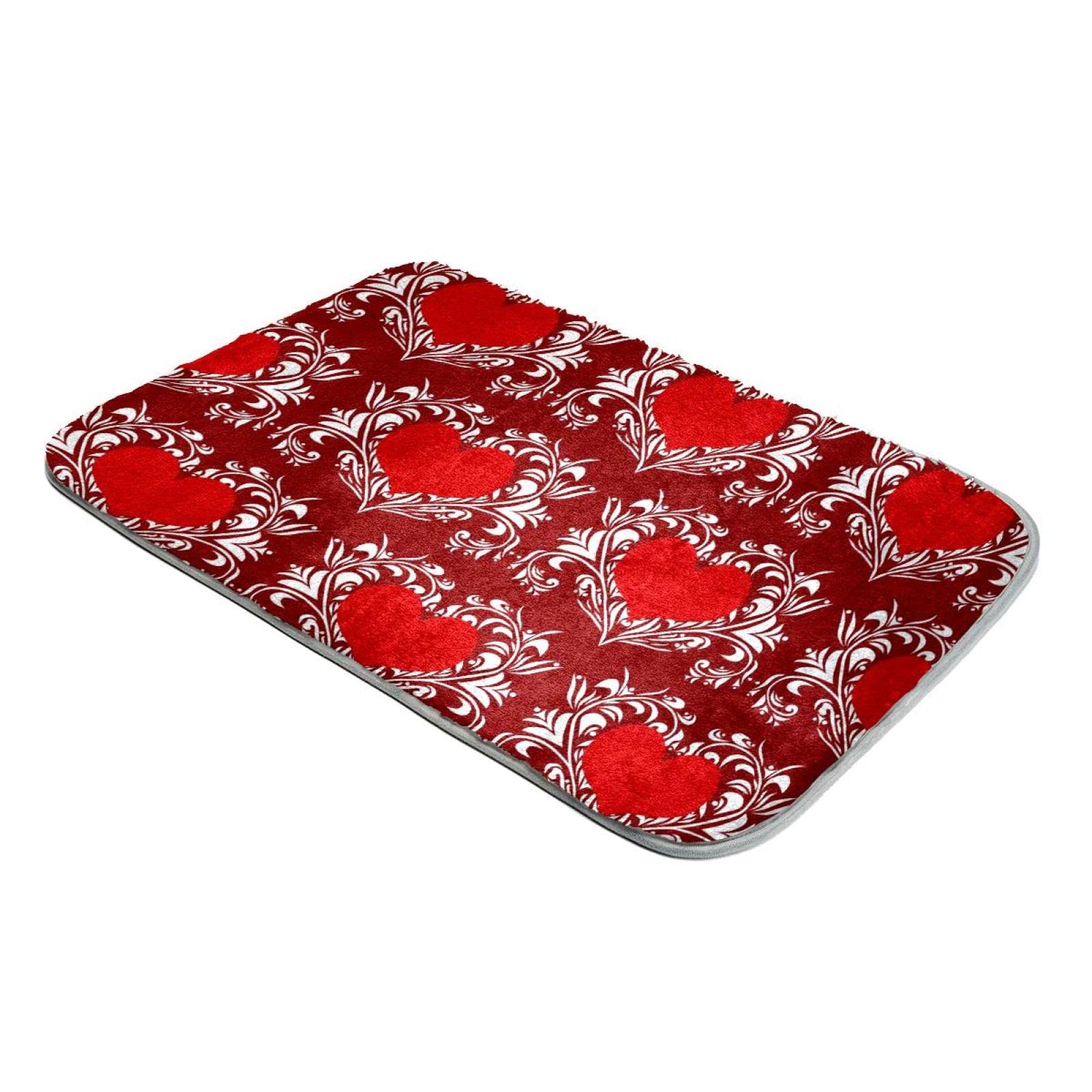 Tapis fausse fourrure de forme cœur avec sous-couche antidérapante pour salon moderne