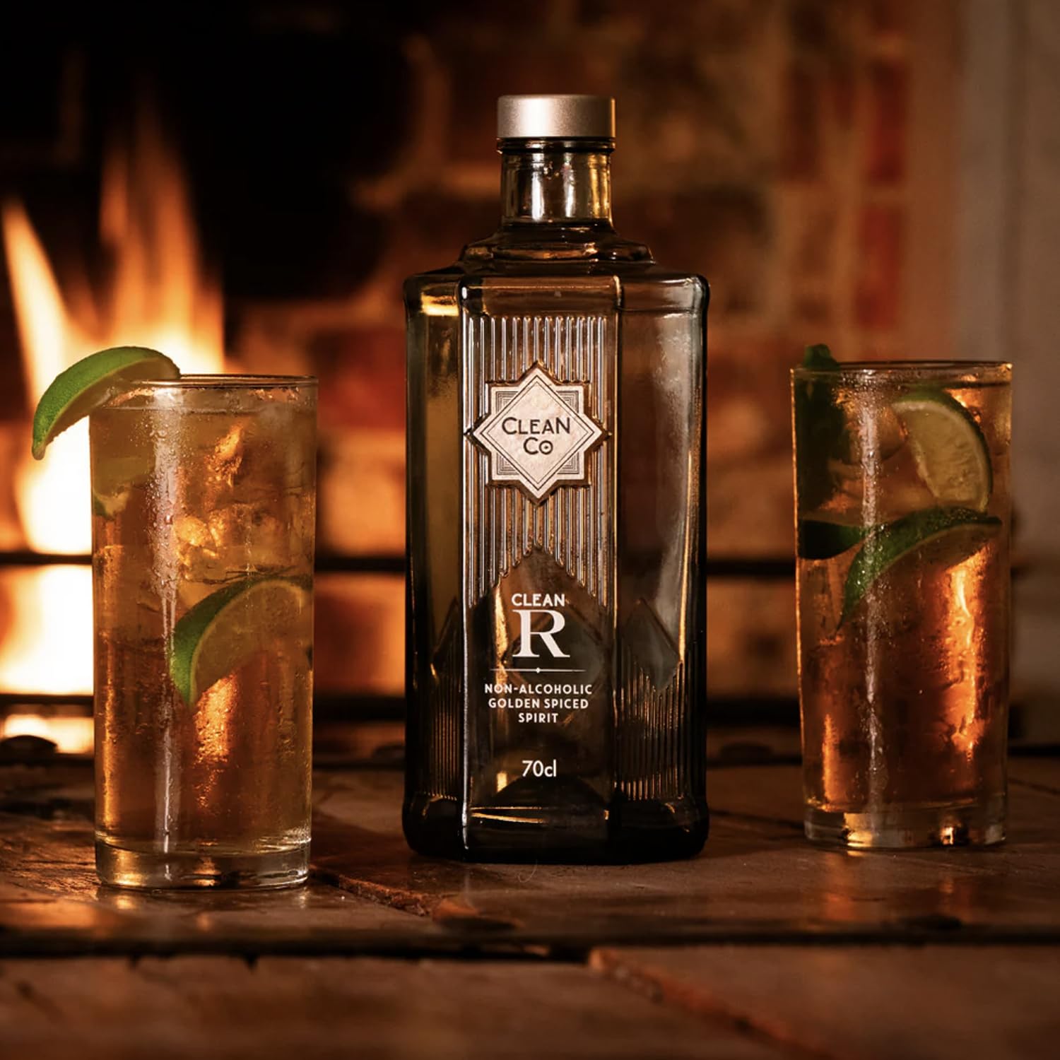 Clean Co Non-Alcoholic Rum Alternative 700ml Bottle | with Premium Quality Lime & Yuzu - Batanga