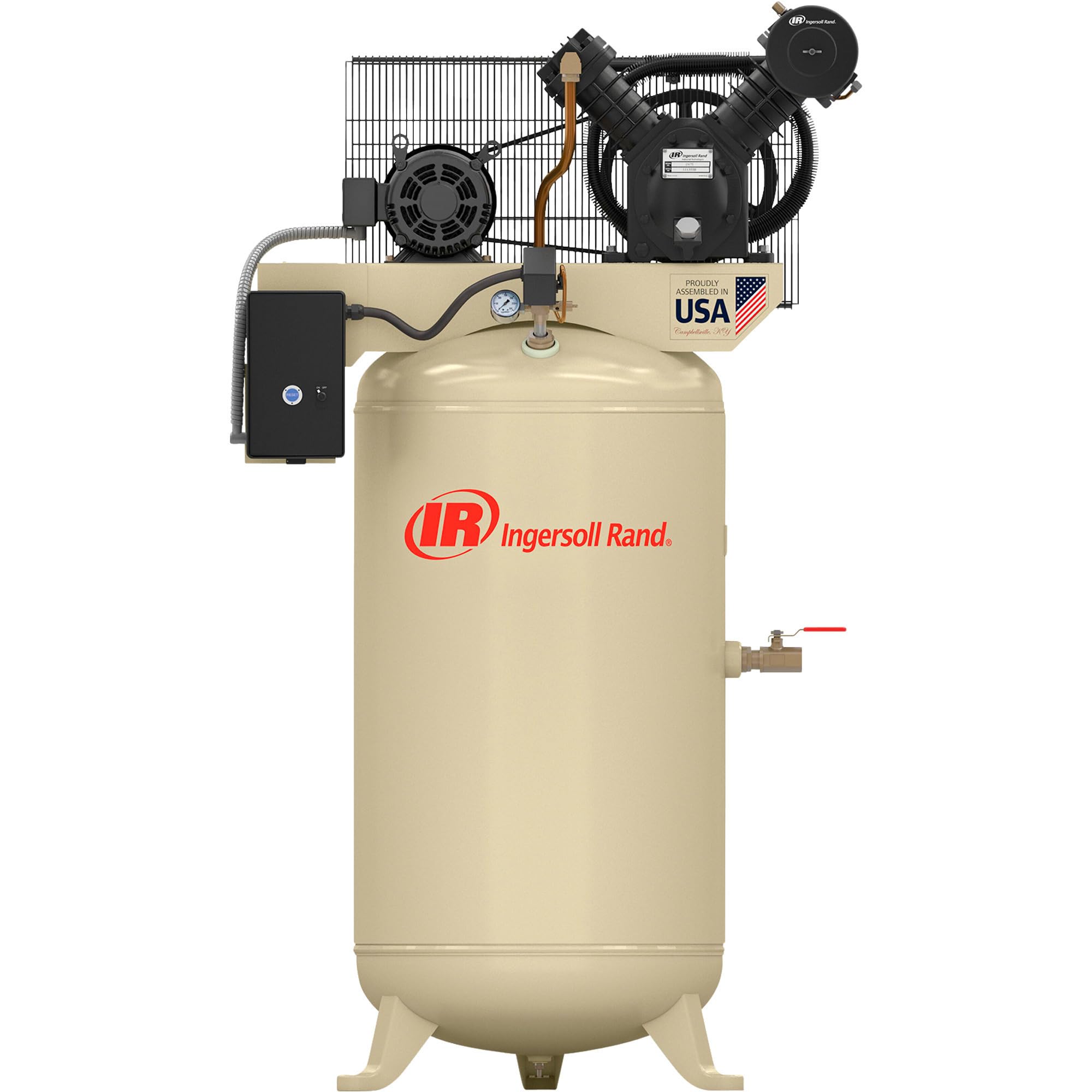 Ingersoll RandType-30 Reciprocating Air Compressor - 5 HP, 200 Volt 3 Phase, Model Number 2475N5-V