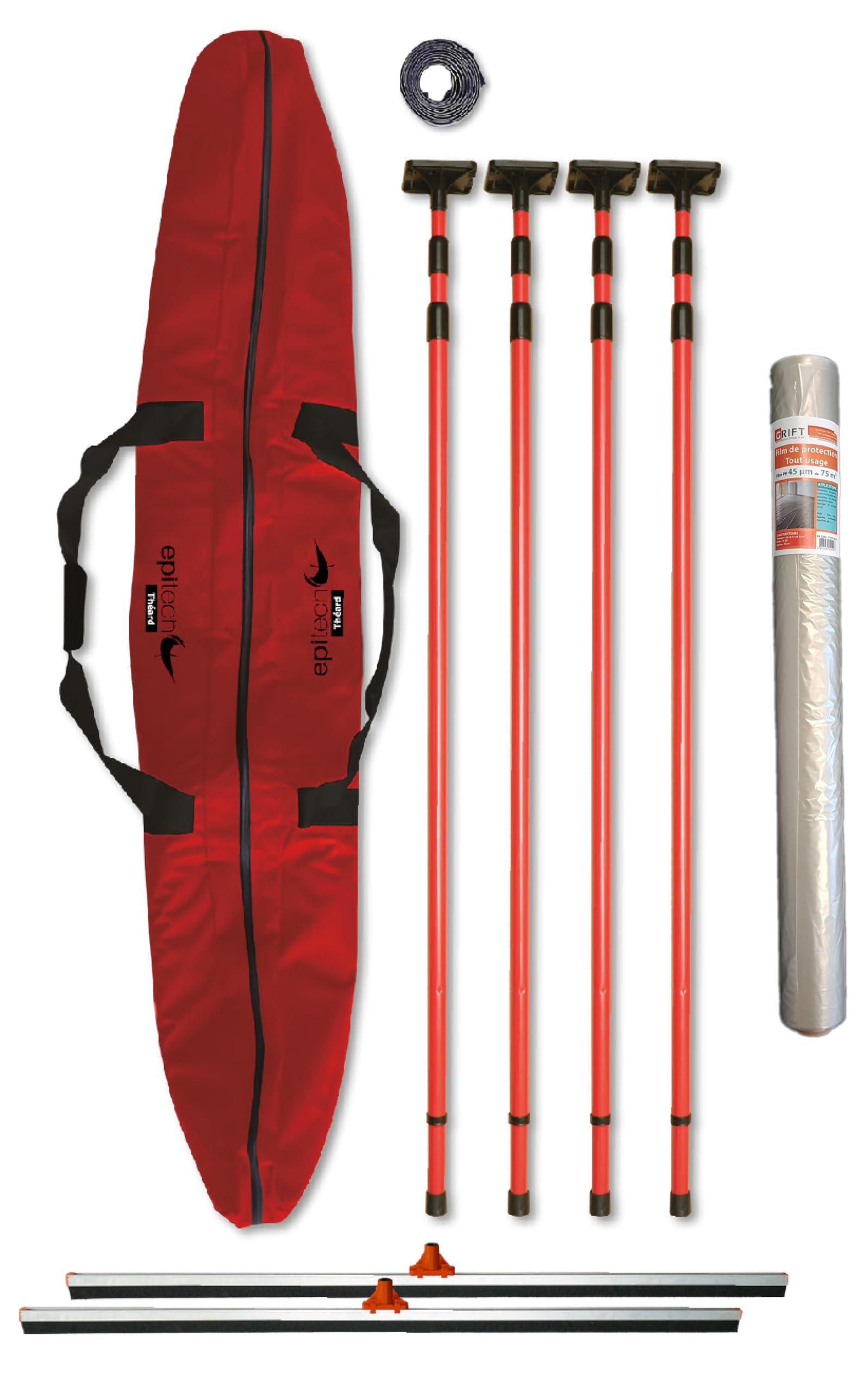 Gravasac Anti-Dust Barrier Kit With Tarpaulin And Zip Closure