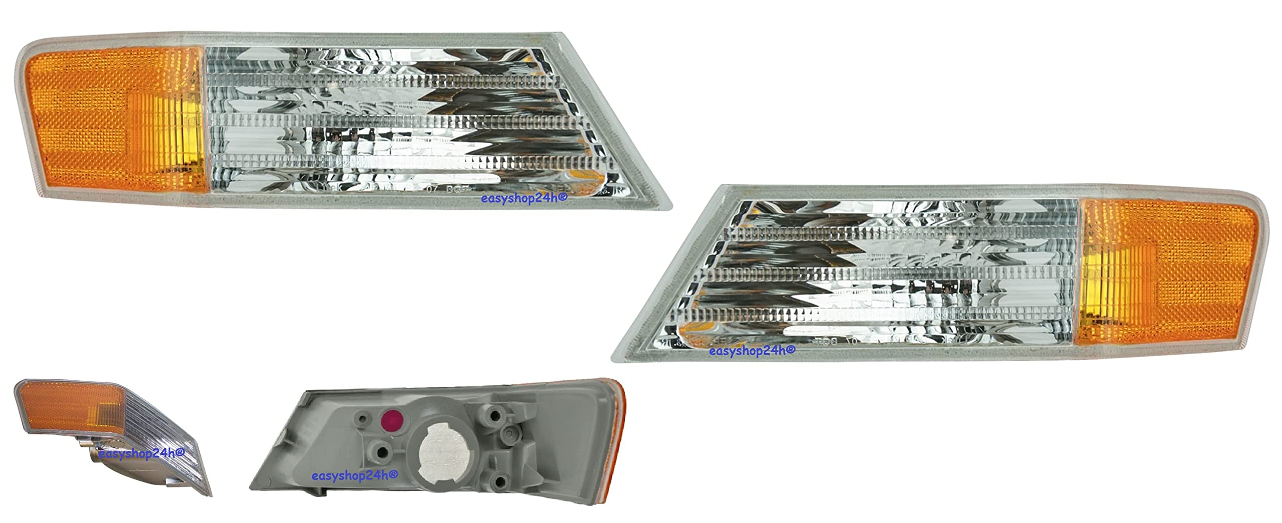 SET 2 Fanale Fanalino Freccia Anteriore Sinistro e Destro Per Patriot da 2007 Luce Indicatore Di Direzione Lampeggiatore Parafango Lato Guidatore Passeggero