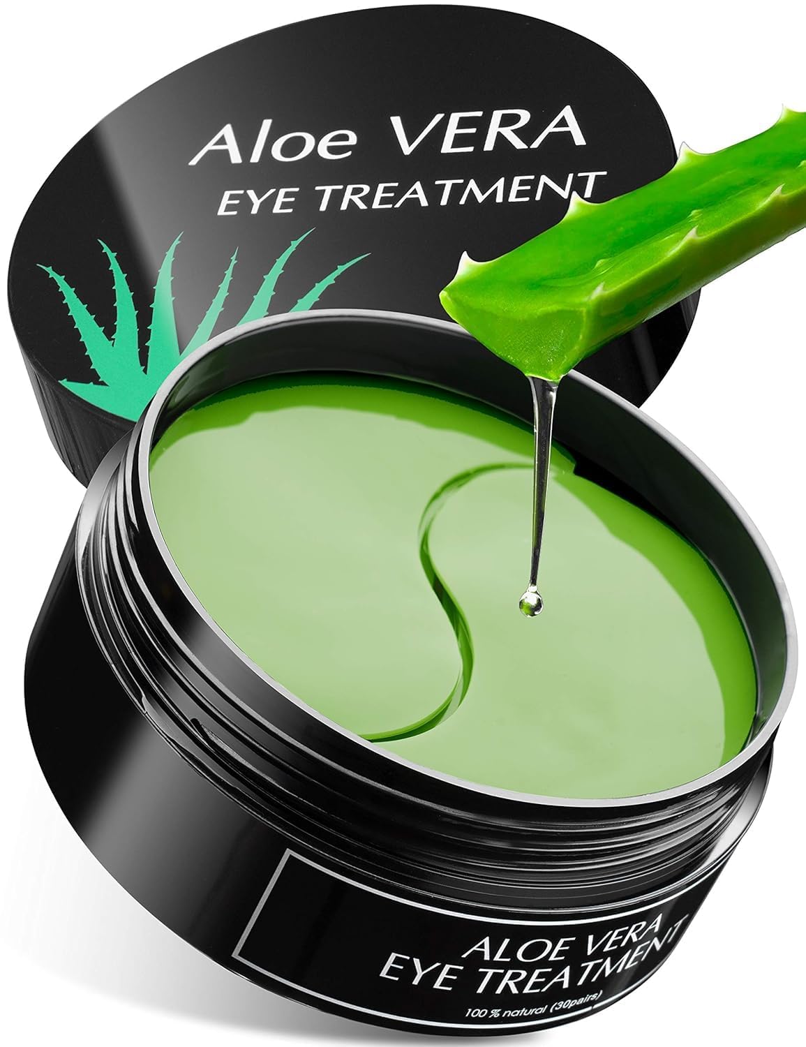 MRP ENTERPRISE Aloe Vera Eye Masks– 60 Pcs - Puffy Eyes and Dark Circles Treatments – Look Younger and Reduce Wrinkles and Fine Lines Undereye, Improve and Firm eye Skin - Pure Natural Material Extraction (Pack Of 1-60 Pcs)-image-14