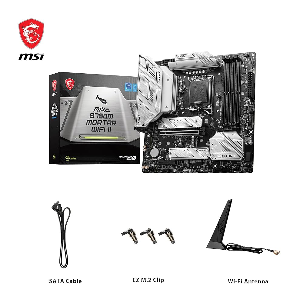 【新品・未使用】MSI MAG B760M MORTAR WIFI II Amazon.com: MSI MAG B760M Mortar WiFi II Gaming Motherboard