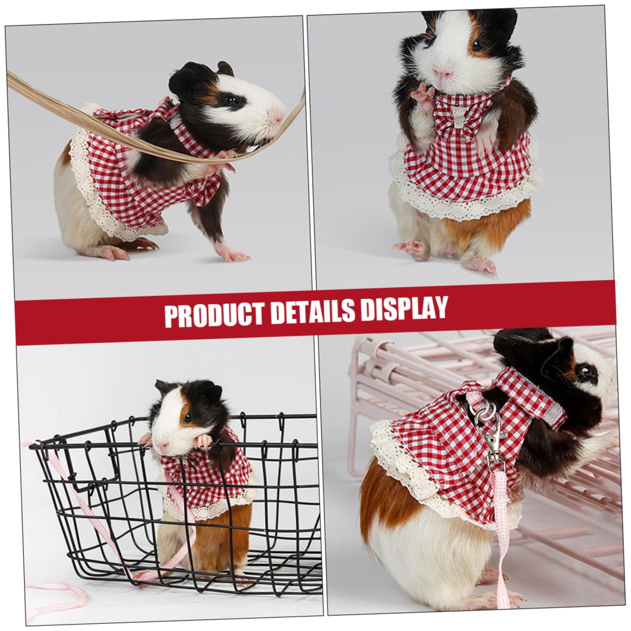 Supvox 4stücke Pet Und Leash Set Für Kleine Haustiere Verstellbares Brustgeschirr Für Kaninchen Meerschweinchen Und Frettchen Langlebige Outdoor- Für Training Und