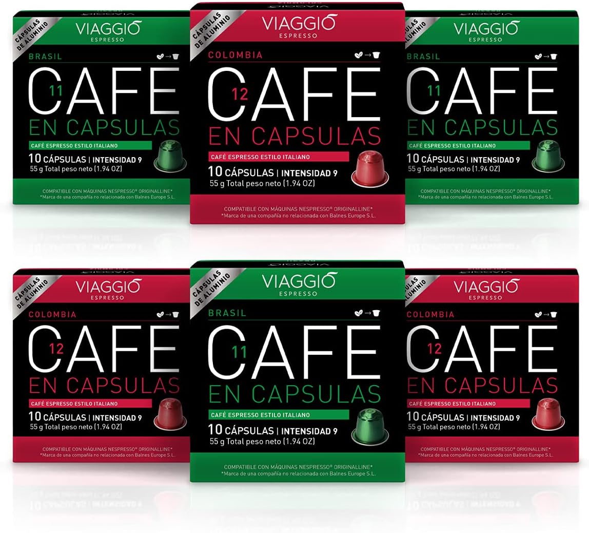 VIAGGIO ESPRESSO - 60 Nespresso Machine Compatible Coffee Capsules Coffee Pods - ORIGINS SELECTION