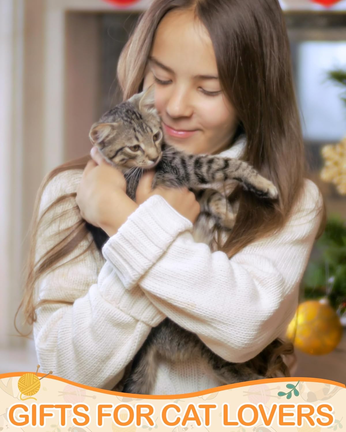 6 Pairs Funny Cat Socks for Women Novelty Stocking Animal Crew Socks for Cat Lovers Mom Gifts - Image 7