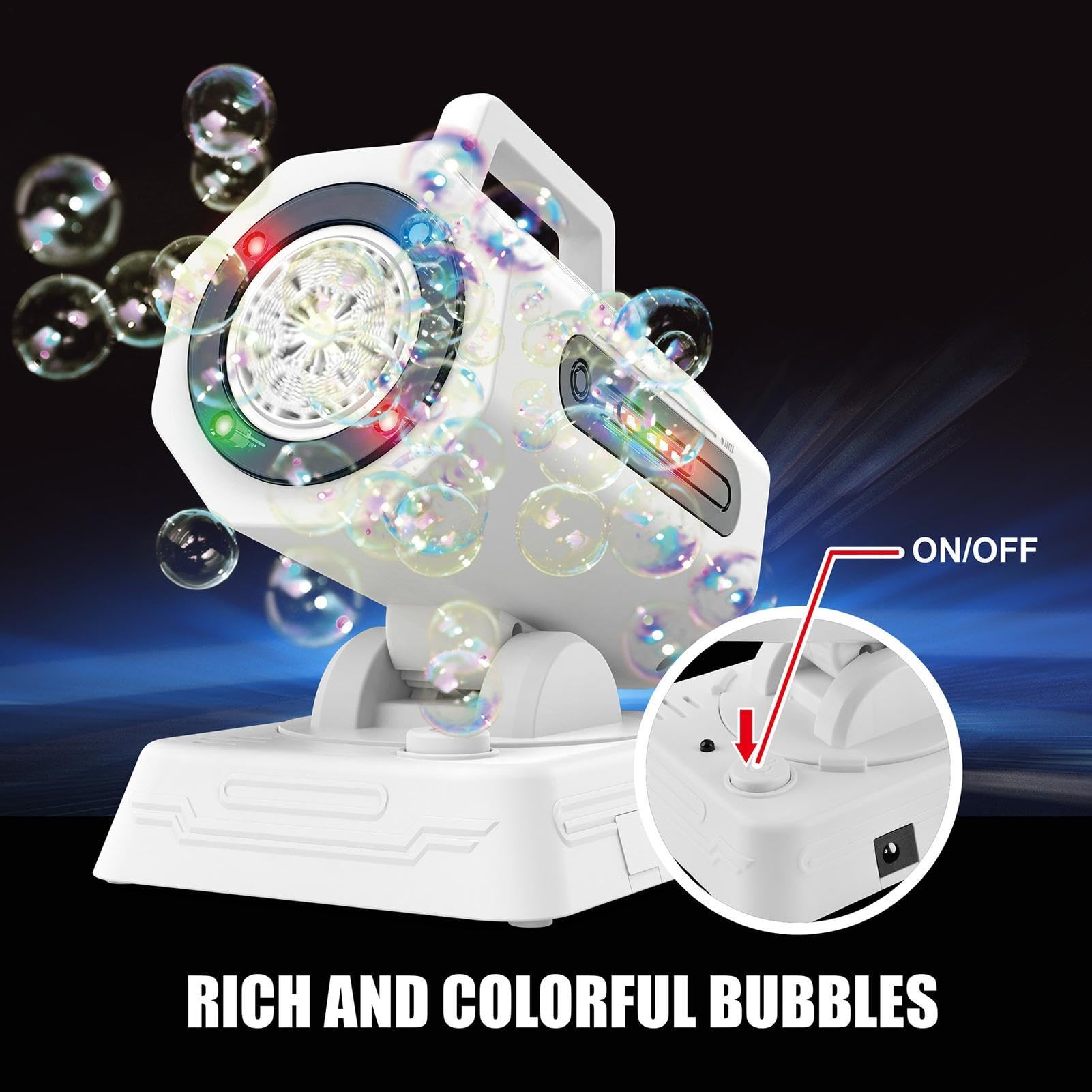 Máquina De Burbujas para Niños Fabricador Automático Portátil con Control