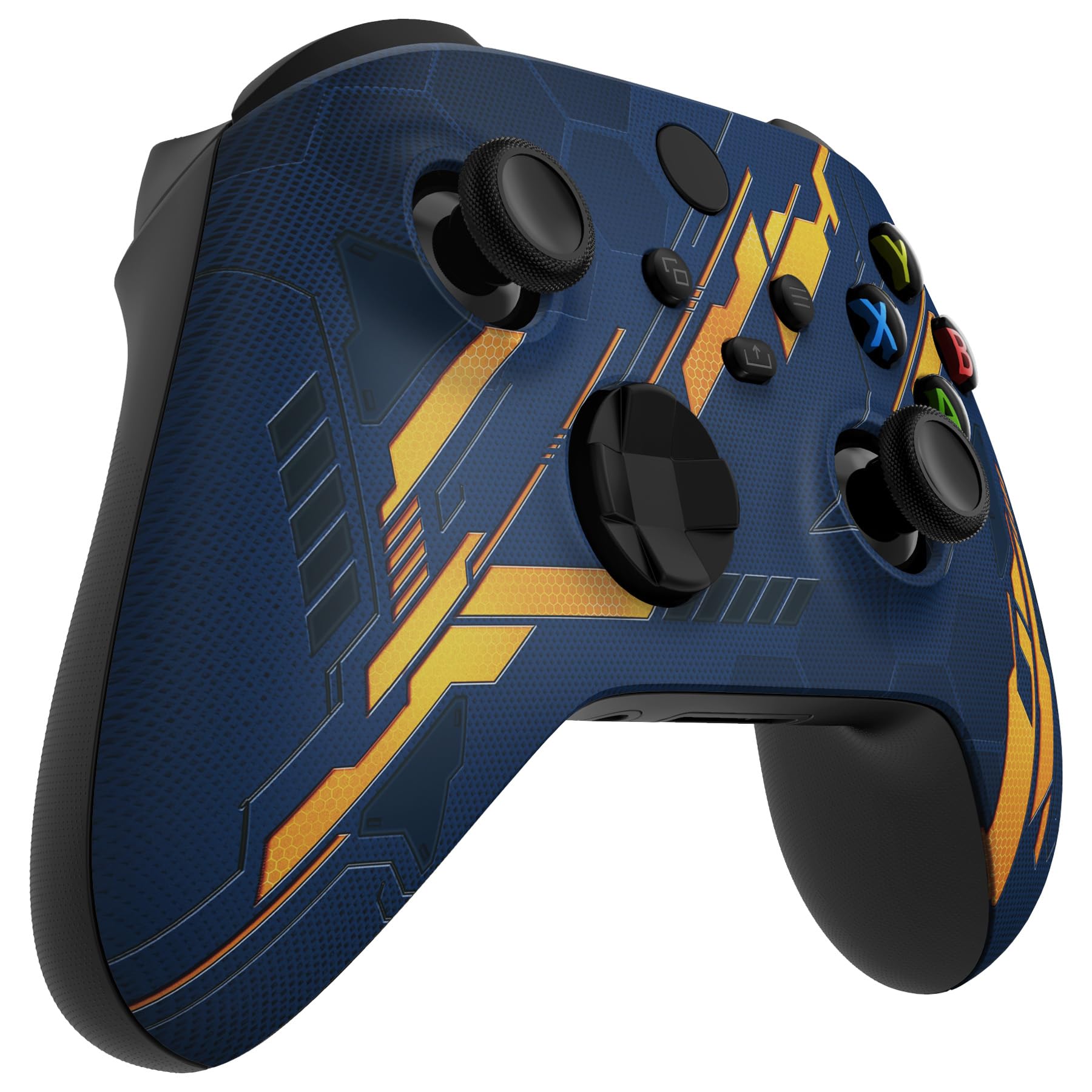 eXtremeRate Custodia Cover per Xbox Series X S Controller,Shell Scocca Copertura Frontale Ricambio per Xbox Series X S Joystick Model 1914-Mecha Illumina nel Buio