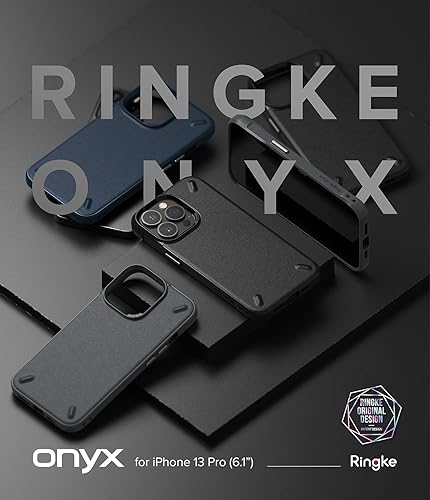 Miniatura 9 de Ringke Onyx Design - Funda compatible con iPhone 13 Pro, diseño de impresión de seda, resistente, a prueba de golpes, TPU antideslizante, funda para