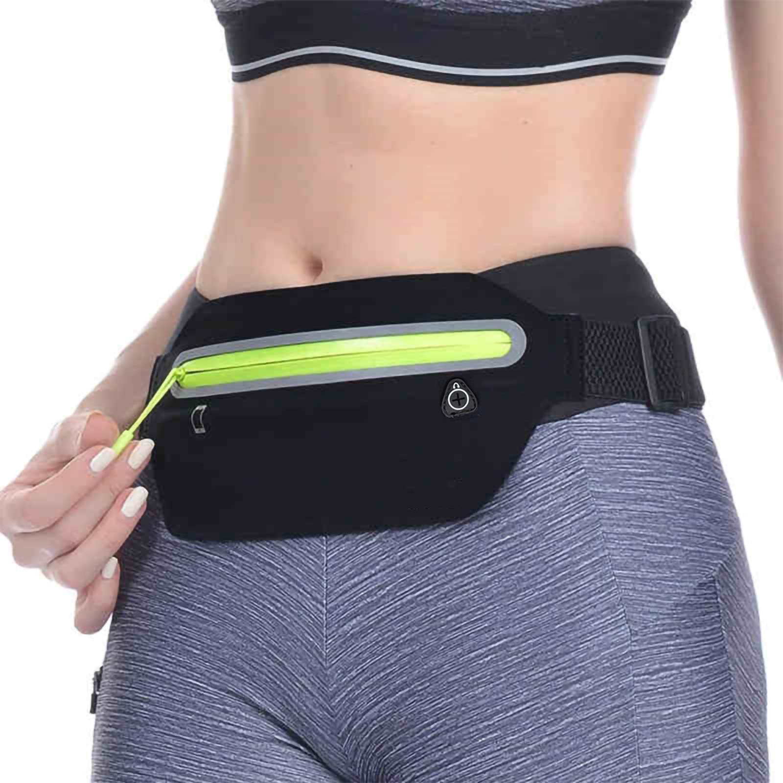 BAIWOAK Marsupio da corsa sottile ultra leggero Nero