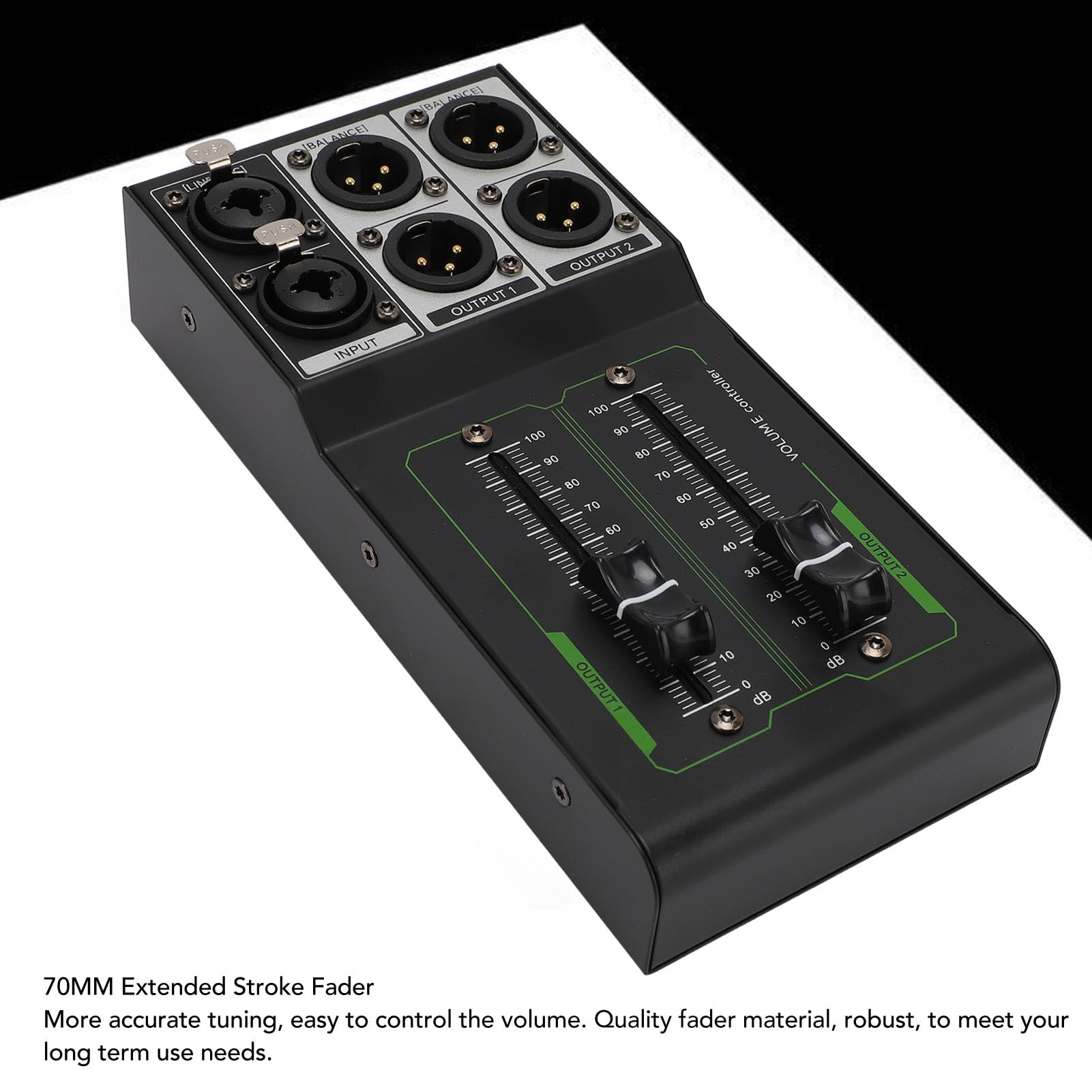 Contrôleur de Volume de Moniteur Passif, Stéréo Xlr 1 Entrée 2 OUTPUT Contrôleur de Studio Passif, Pas de Contrôleur de Réglage du Volume de Perte et Lecture pour le Système