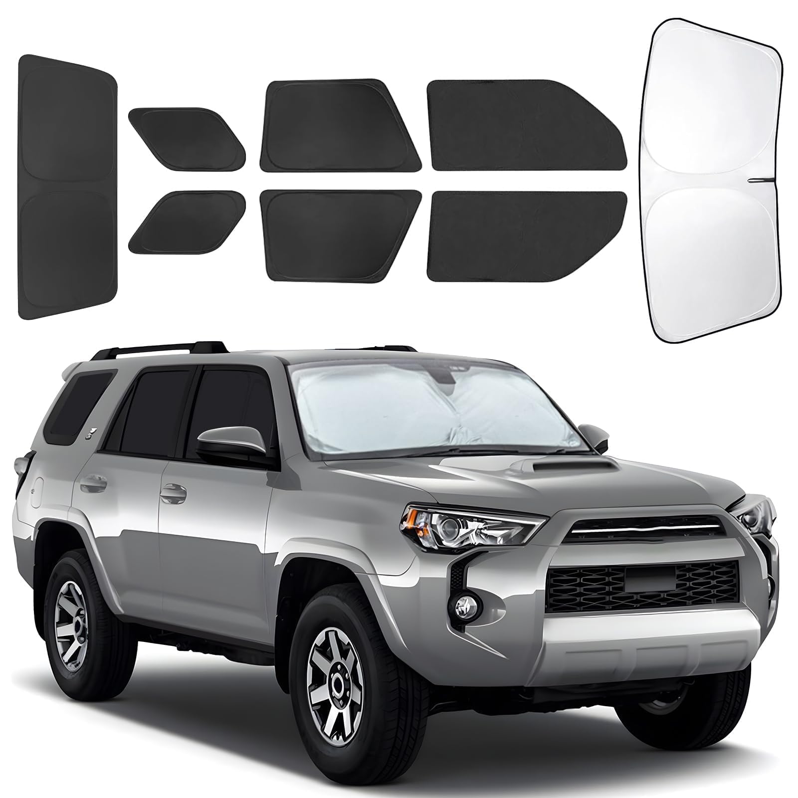 for Toyota 4Runner 2010-2024 Car Window Shades, 8Pcs Full Window Covers