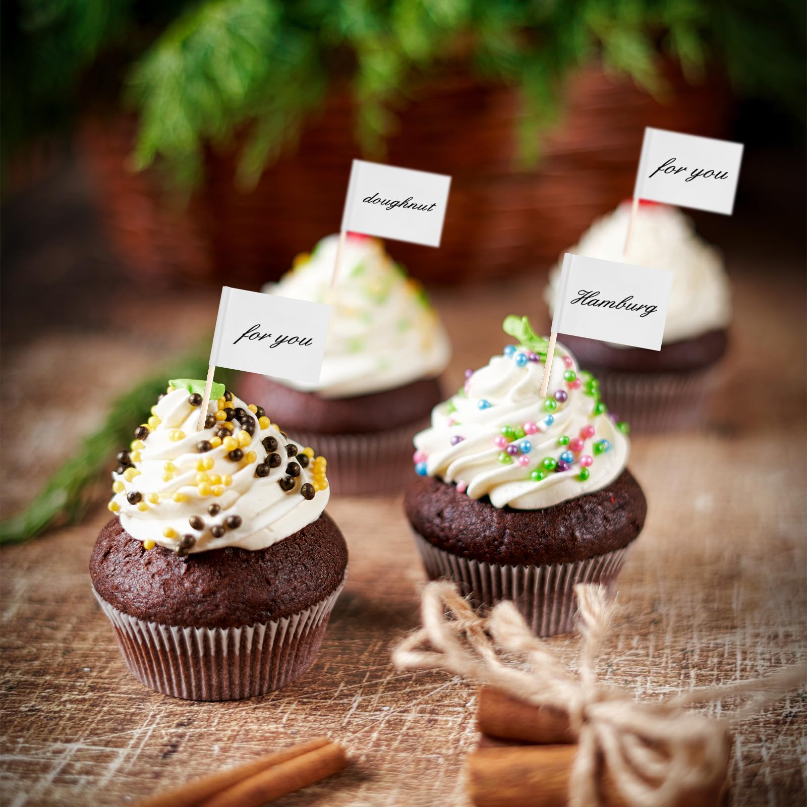 100 Stuzzicadenti Con Bandiera California Per Decorare Cupcake, Torte E Cocktail - 2
