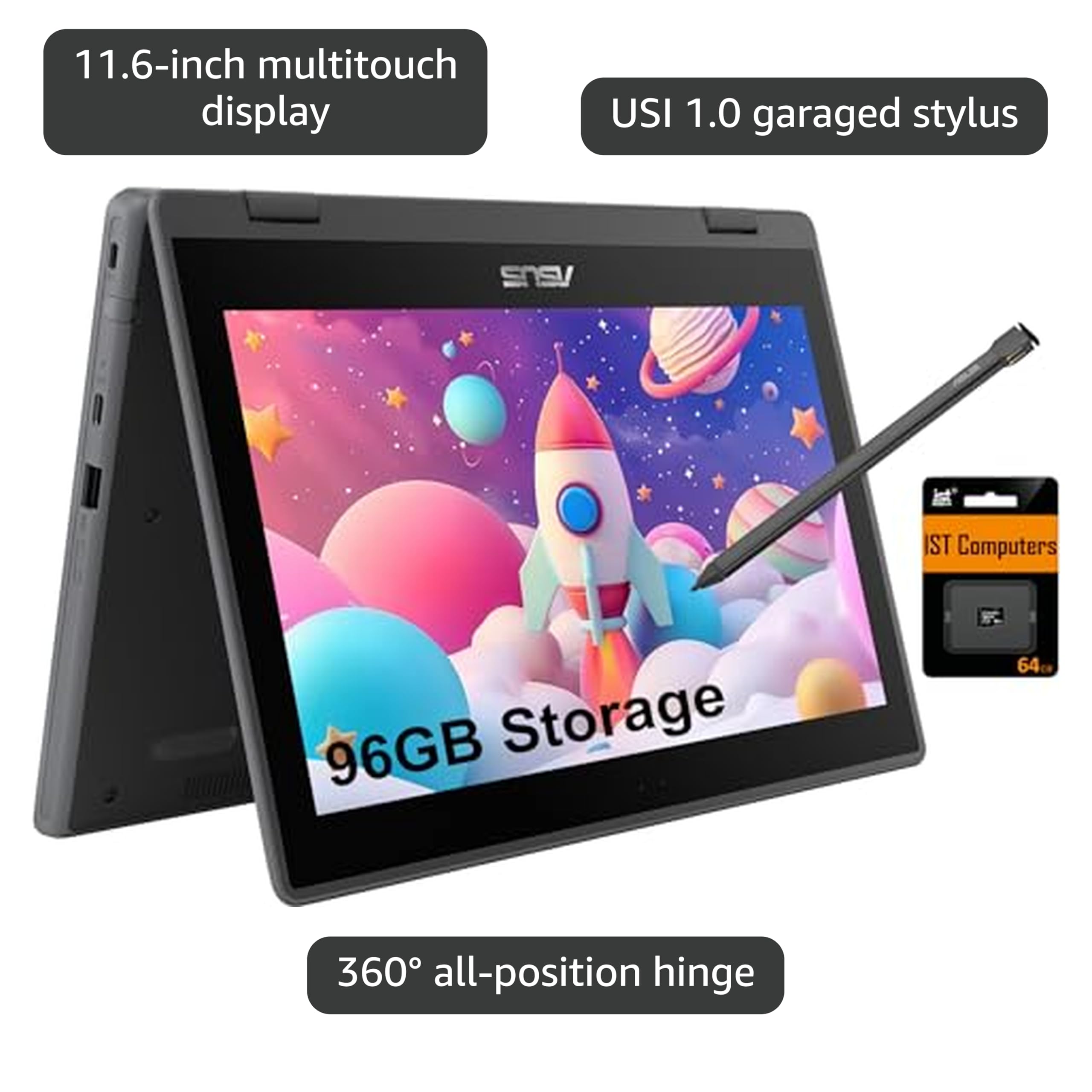 Amazon.com: ASUS Chromebook Flip CR1 2-in-1 Laptop (11.6