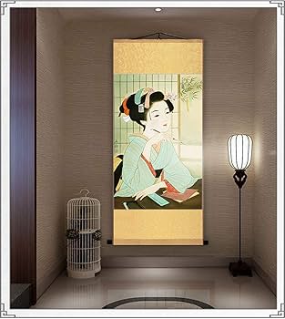 キャンバスプリントoriental girl 絵画 額付き インテリア キャンバスプリントoriental girl 絵画 額付き インテリア