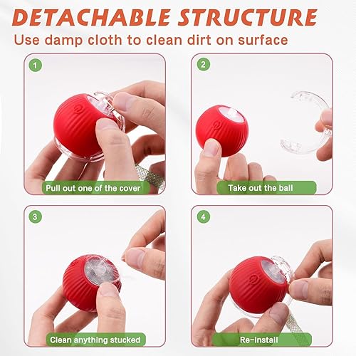 Miniatura 5 de 2 paquetes de juguetes interactivos para gatos de interior Speed 2.0, juguete para gatos de interior, juguete para gatos que chirría y activa el