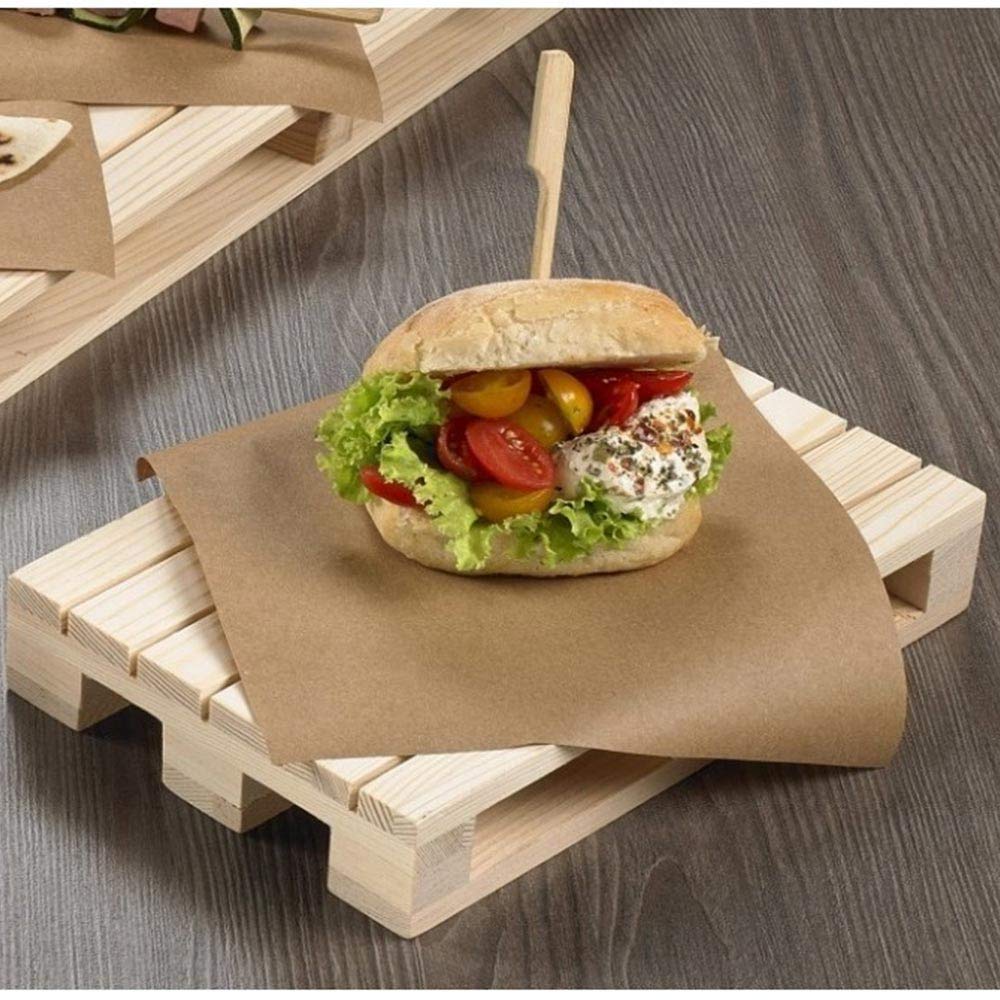Avilia Tagliere In Legno Chiaro A Forma Di Pallet - 20x12x3cm - Vassoio Per Aperitivi, Formaggi E Salumi