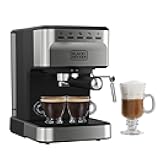 Semi-Automatic 15 Bar Espresso and Cappuccino Maker, Versatile Machine with Ability to use Grounds or ESE Pods to Make Your Perfect Cup of Coffee