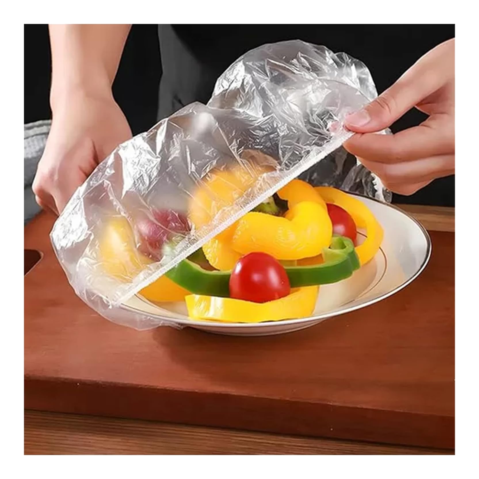 200 sacchetti per conservare la freschezza – sacchetti elastici in plastica per alimenti, usa e getta, per frutta e verdura