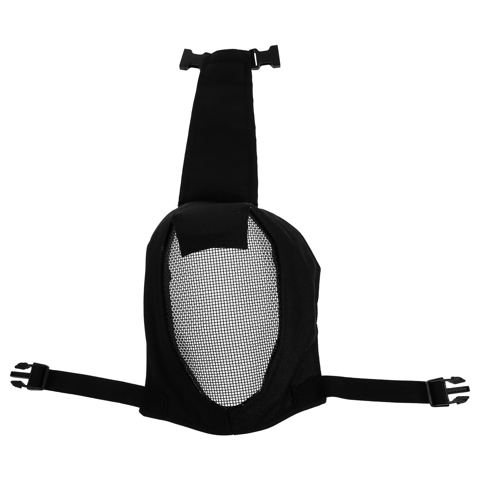 Beavorty Vollgesichtsschutzmaske V3 Metallgitter aus Stahl mit Oxford Stoff Tragbar und Verschleißfest für Outdoor-Sport und Jagd im Freien