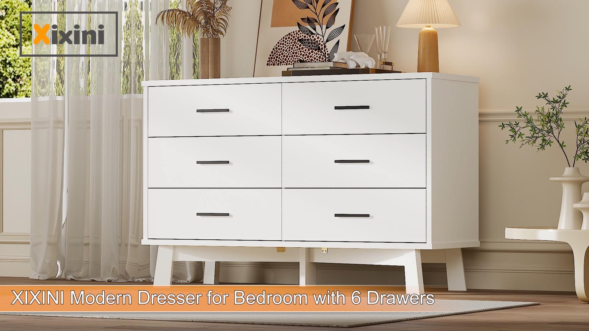 Amazon.com: Xixini Dresser for Bedroom with 7 Drawer, Wood Modern