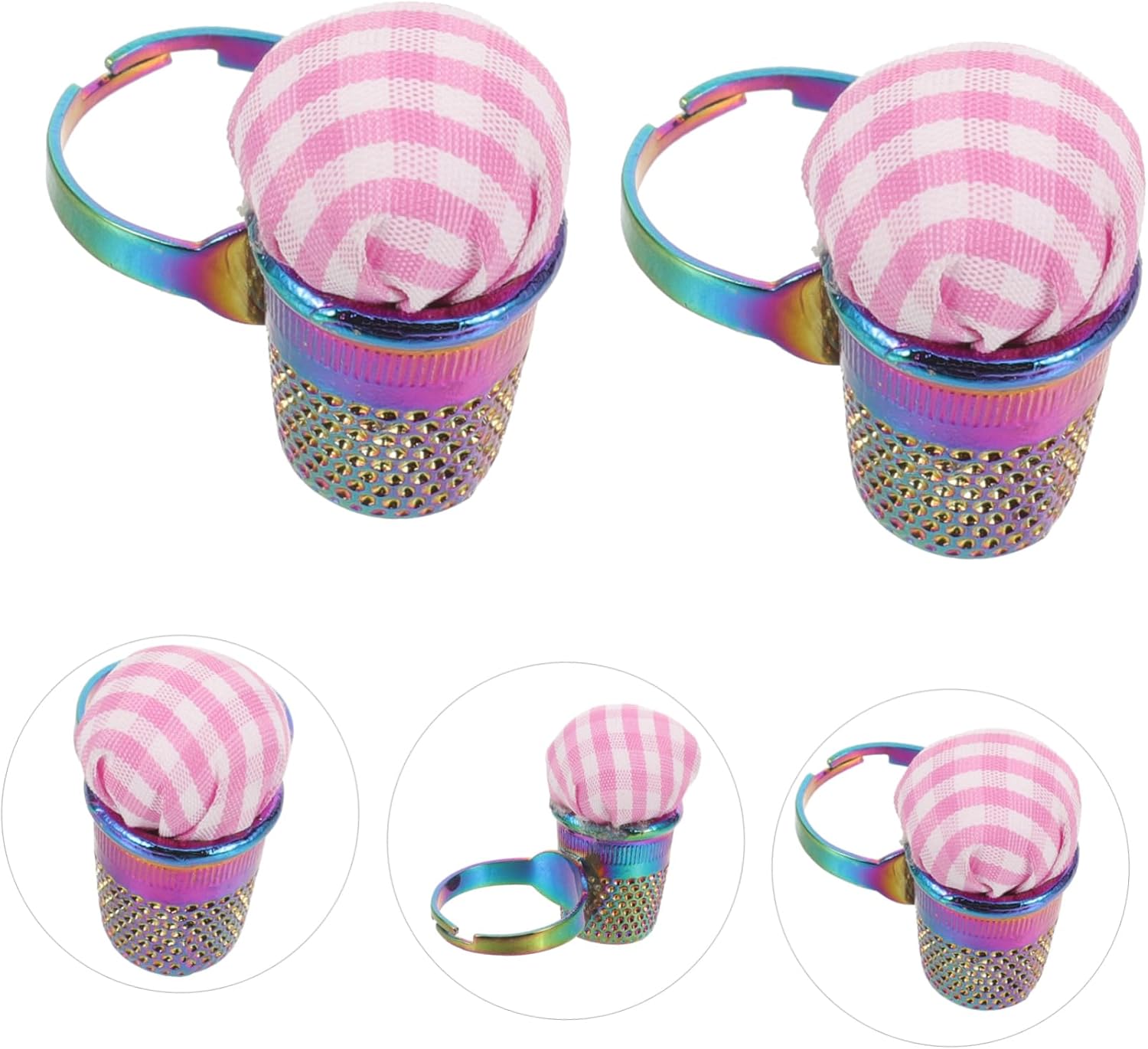 VILLFUL 2pcs Sewing Pin Holder Pincushion Embroidery Accessory for Cross Stitch