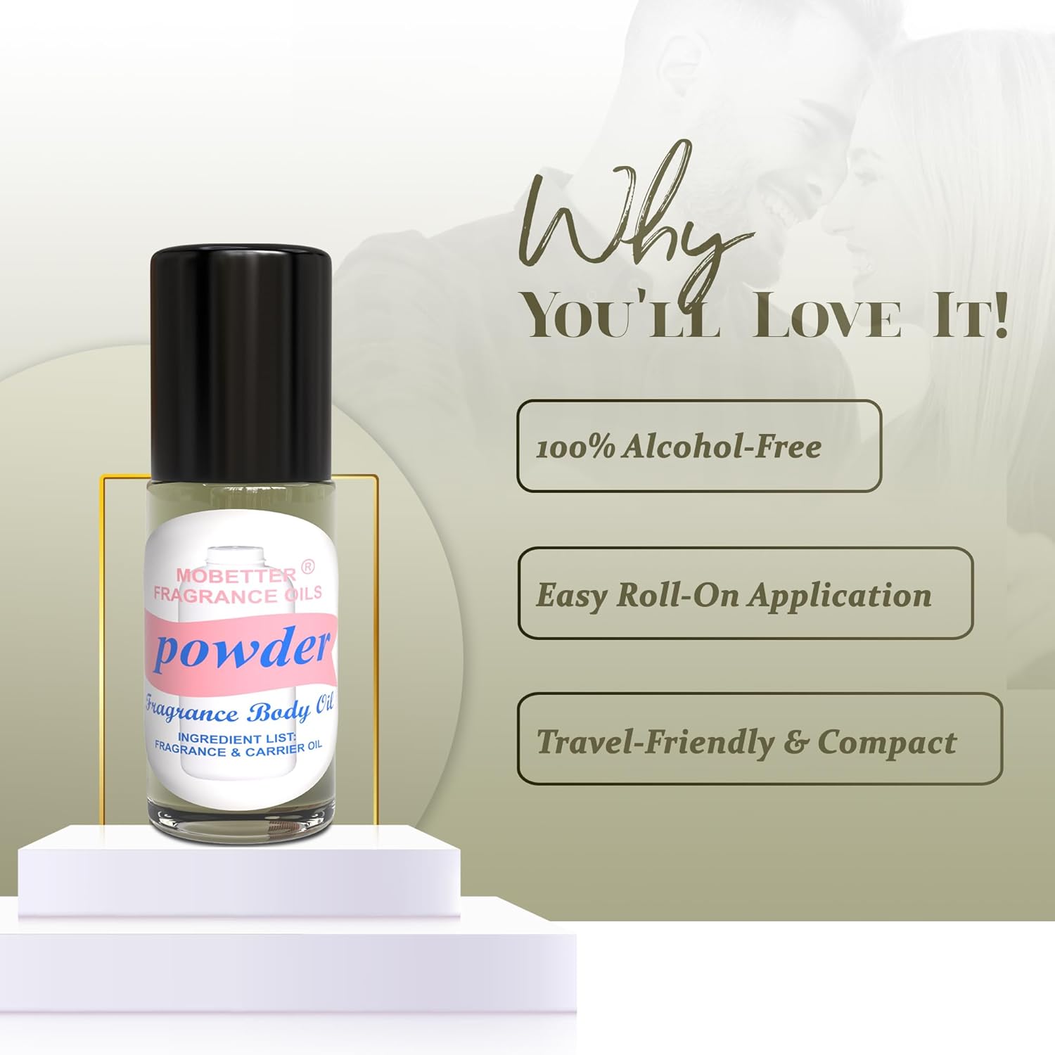 MOBETTER FRAGRANCE OILS Powder 1 Oz Perfume Fragrance Body Oil for Unisex - Image 4