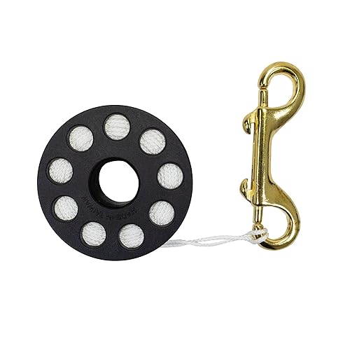 Miniatura 7 de Scuba Choice Buceo Compact Bobina de dedo, 100 ', línea blanca