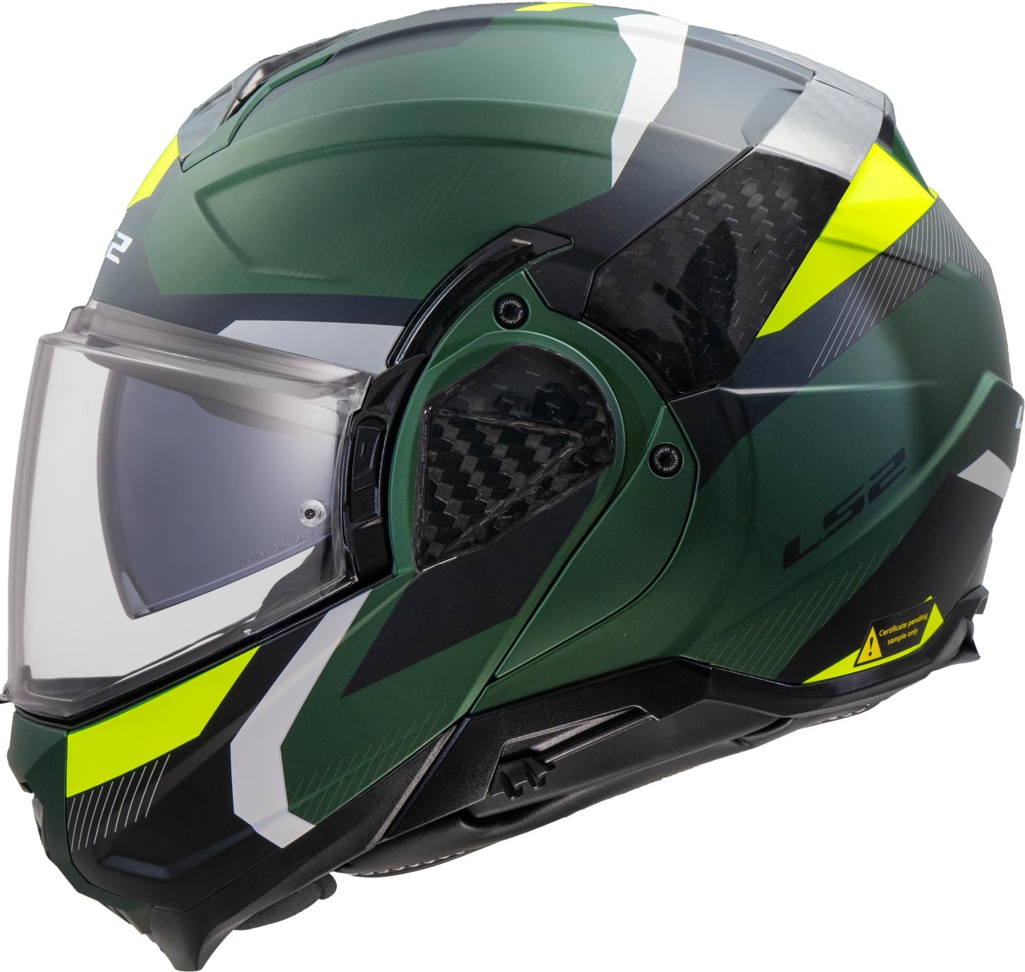 LS2, Casco Moto Modulare ADVANT II TRIPLE Olive, L